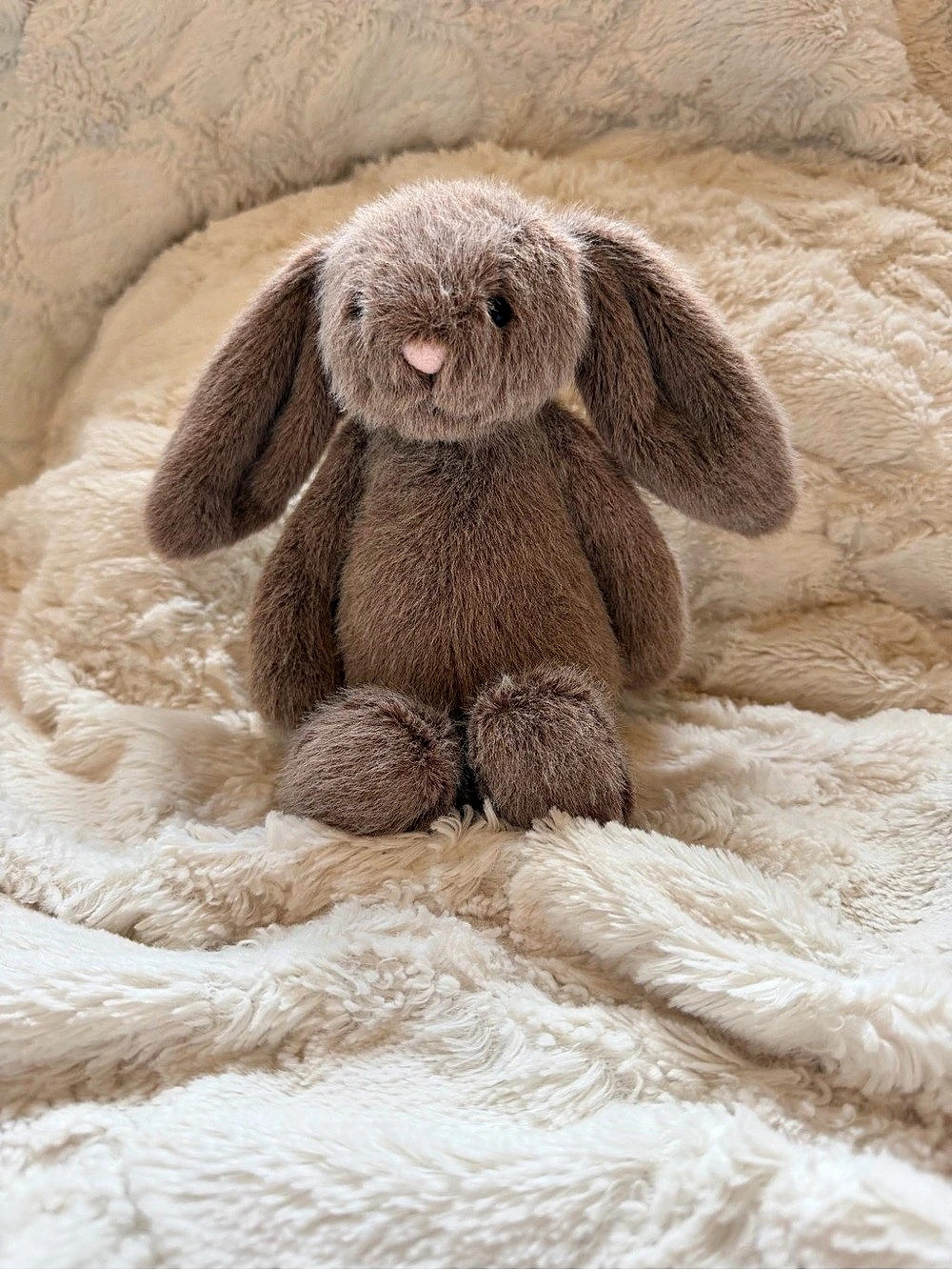 Jellycat Fawn Flufflet Bunny Brown Bunny Plush NWT